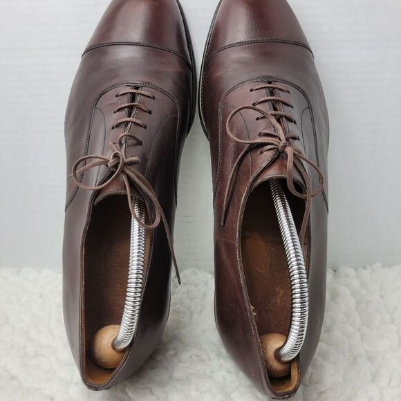 J.M. Weston Richelieu Men\'s Size 10 Oxford Derby Brown Leather 300 Cap Toe main image 10